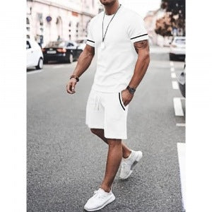 Men’s 2 Piece Outfit T-Shirt &amp; Shorts Set Casual Summer Loose Fit