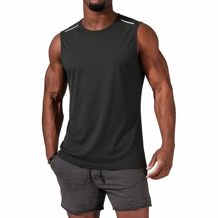 Men Casual Sleeveless Workout Tank Top, Soft Quick Dry Moisture Wicking Athletic Gym Muscle Vest