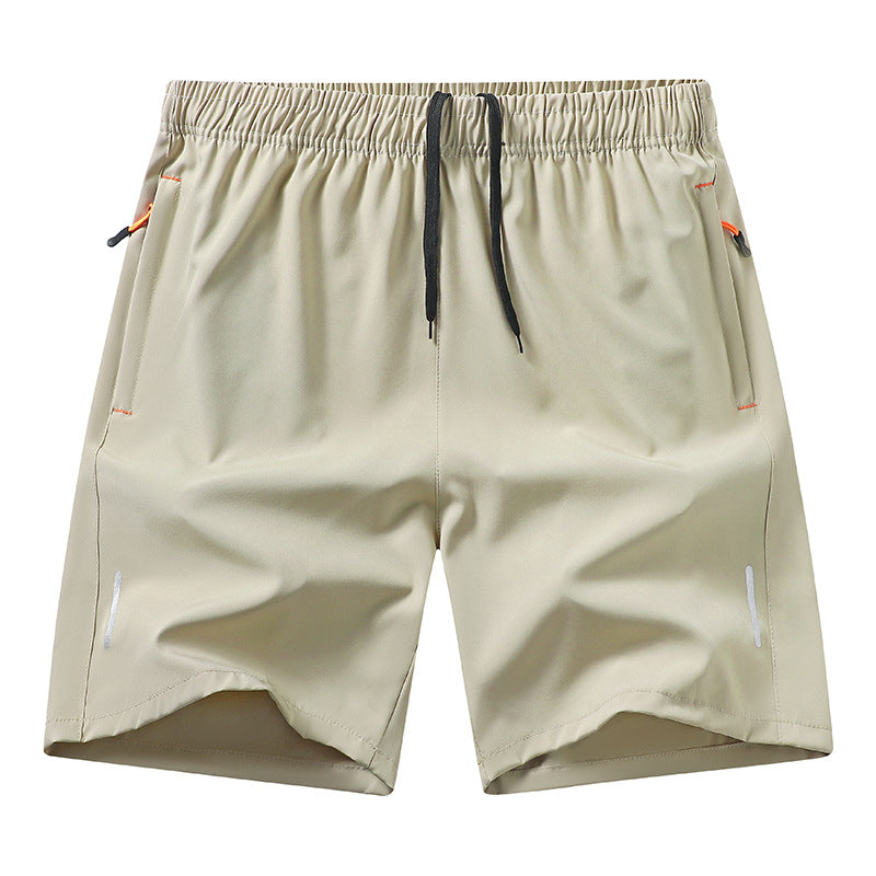 Men’s Ice Silk Running Shorts Lightweight Breathable Loose Fit Casual Beach Shorts