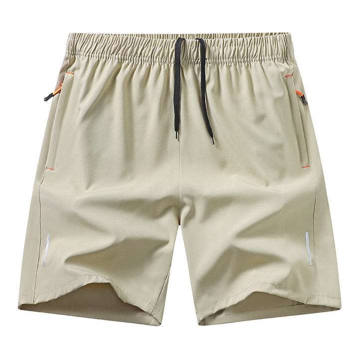 Men’s Ice Silk Running Shorts Lightweight Breathable Loose Fit Casual Beach Shorts