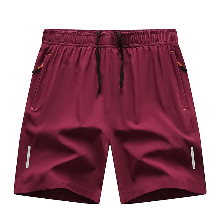 Men’s Ice Silk Running Shorts Lightweight Breathable Loose Fit Casual Beach Shorts