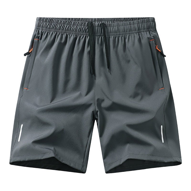 Men’s Ice Silk Running Shorts Lightweight Breathable Loose Fit Casual Beach Shorts