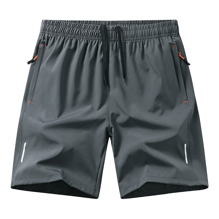 Men’s Ice Silk Running Shorts Lightweight Breathable Loose Fit Casual Beach Shorts