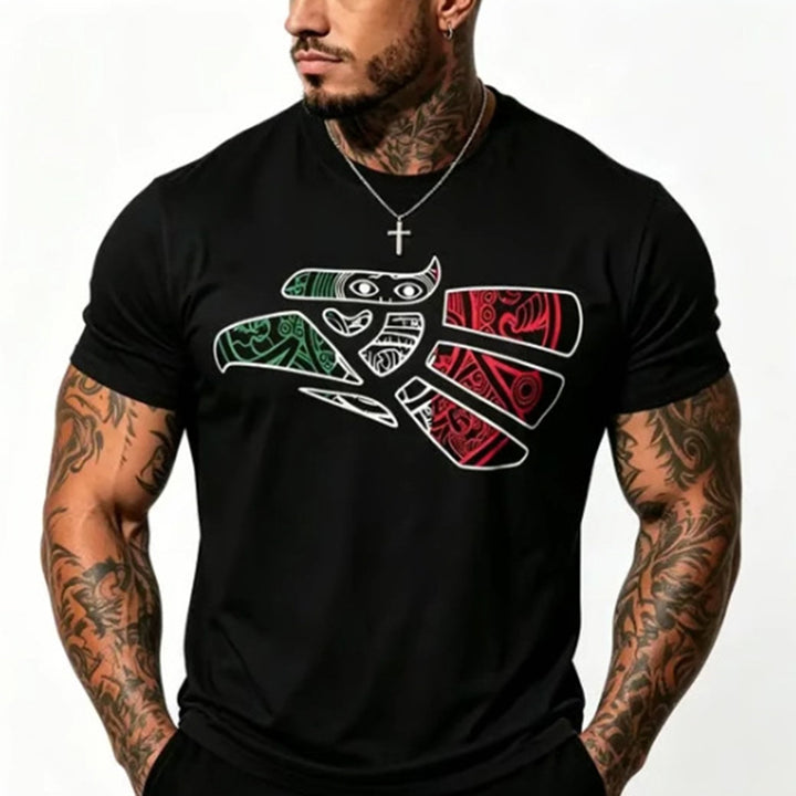 Wild Power Eagle Graphic Crew Neck T-Shirt