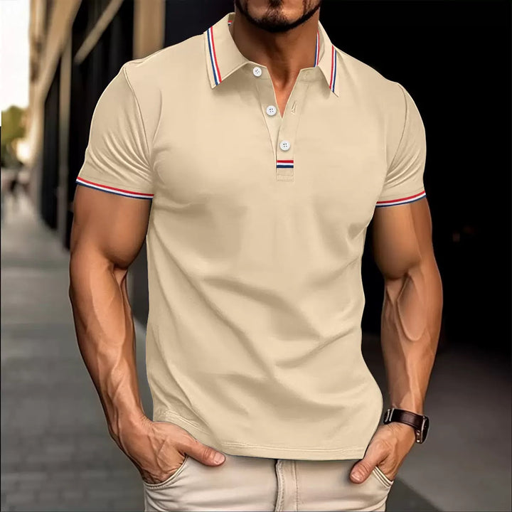 Classic Collared Short-Sleeve Polo Shirt