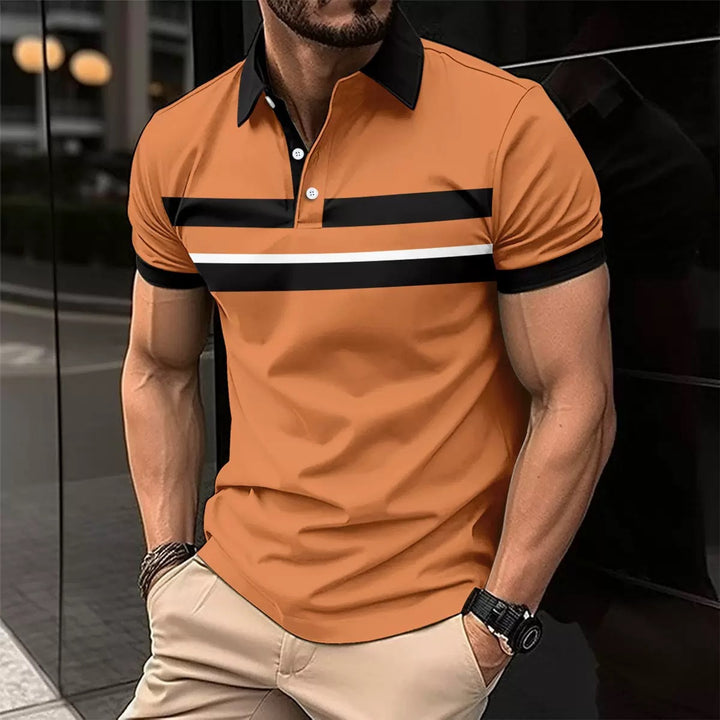 Classic Collared Short-Sleeve Polo Shirt