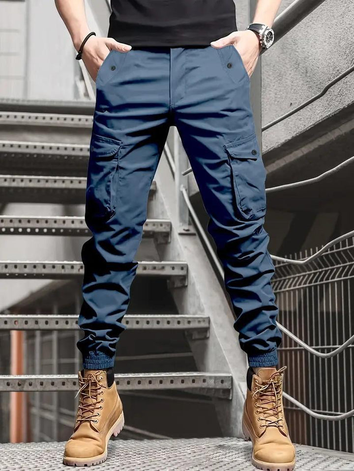 Casual Elastic Cuff Cargo Joggers