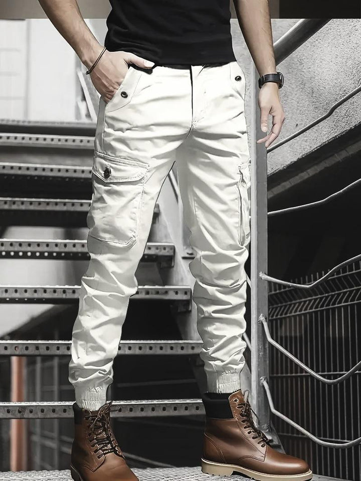 Casual Elastic Cuff Cargo Joggers