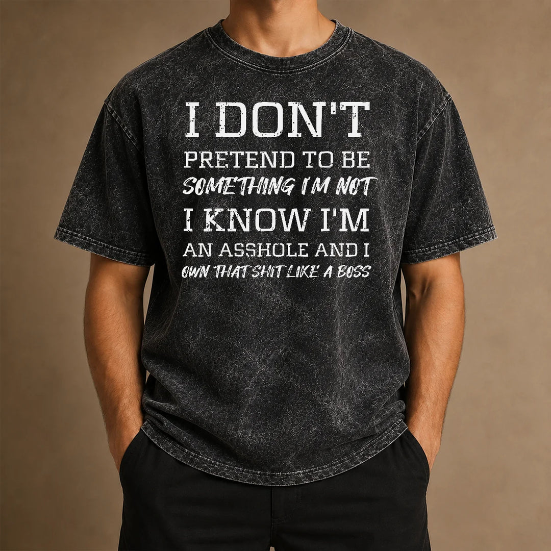 Humorous slogan men&
