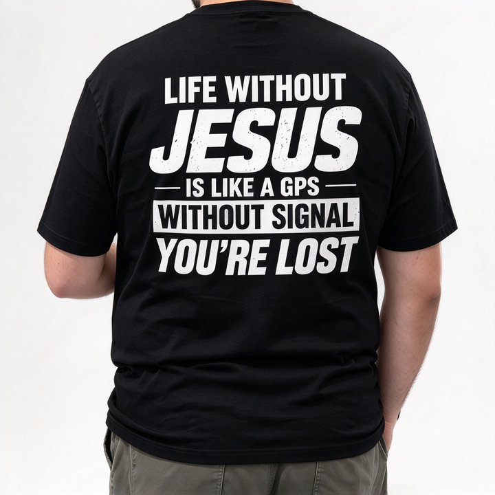 Religious Belief Back Printed Short Sleeve Tshirt