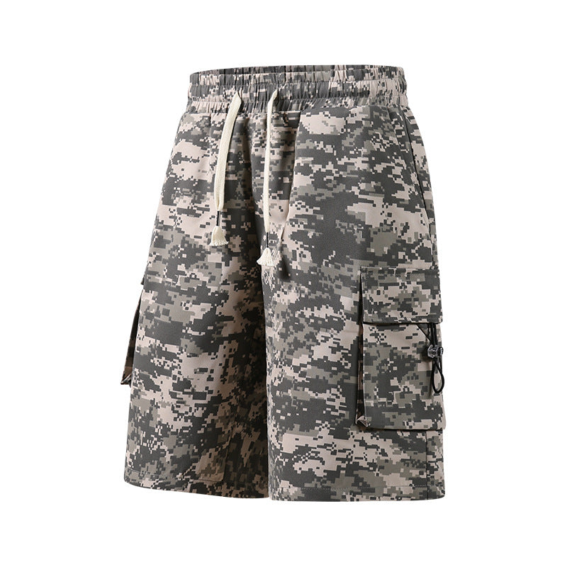 Casual trousers, summer straight leg, versatile five-point pants