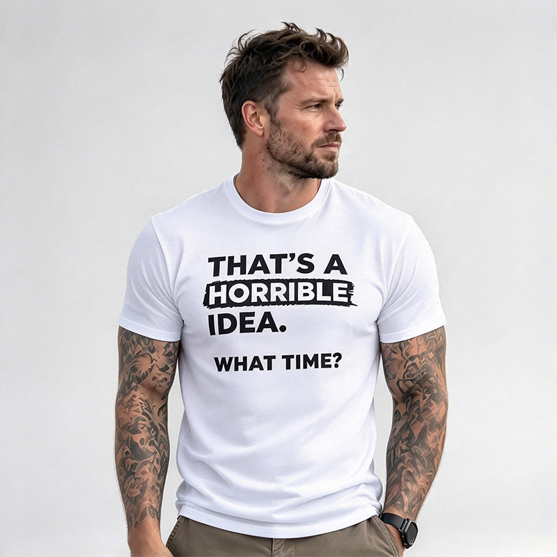 Vintage Humor Quote Printed Tshirt