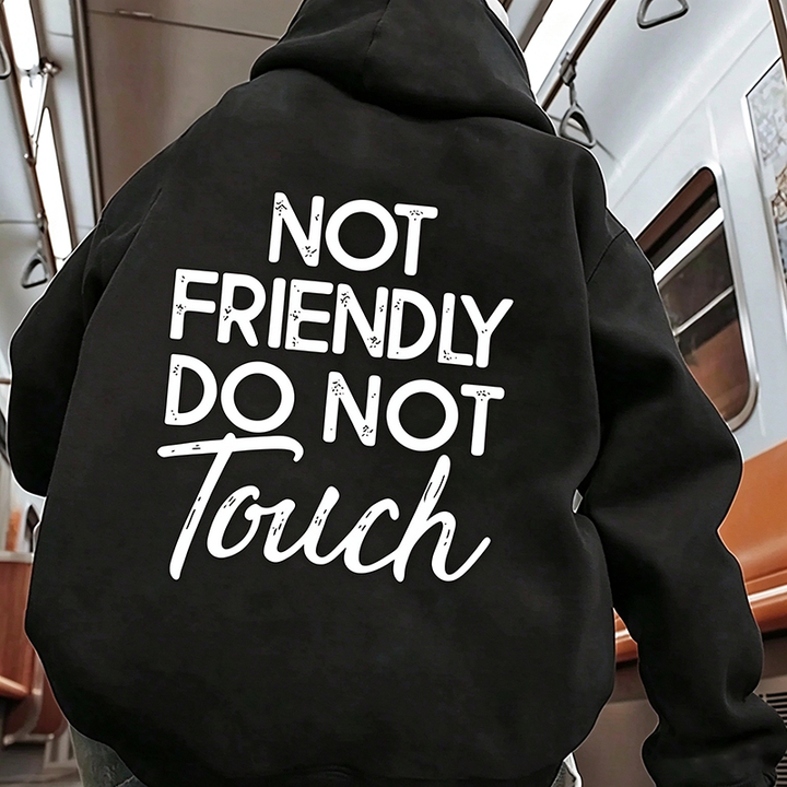 Vintage-style graphic print hoodie