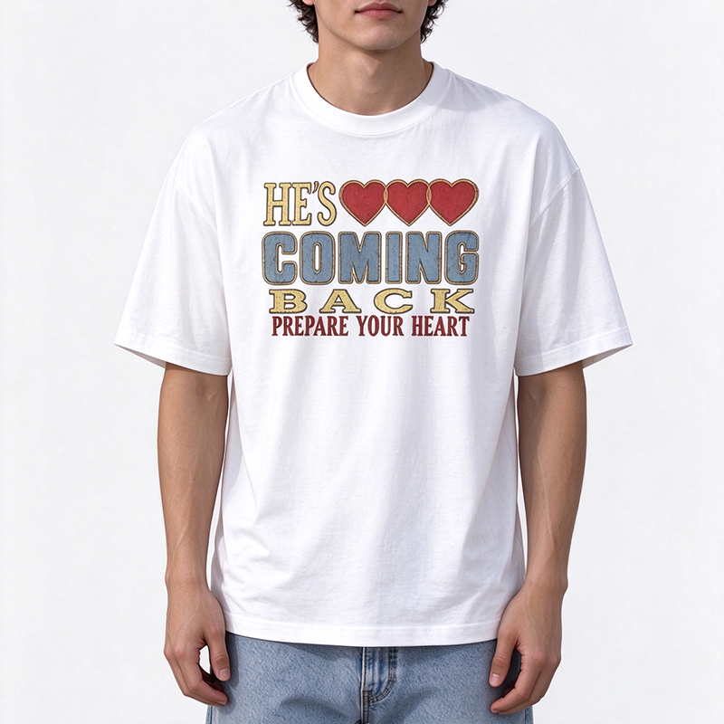 Heart Text Graphic Casual Tee