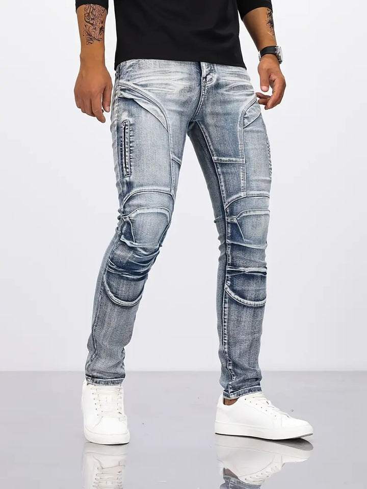 Stretch cycling shorts, rip-resistant motorcycle jeans