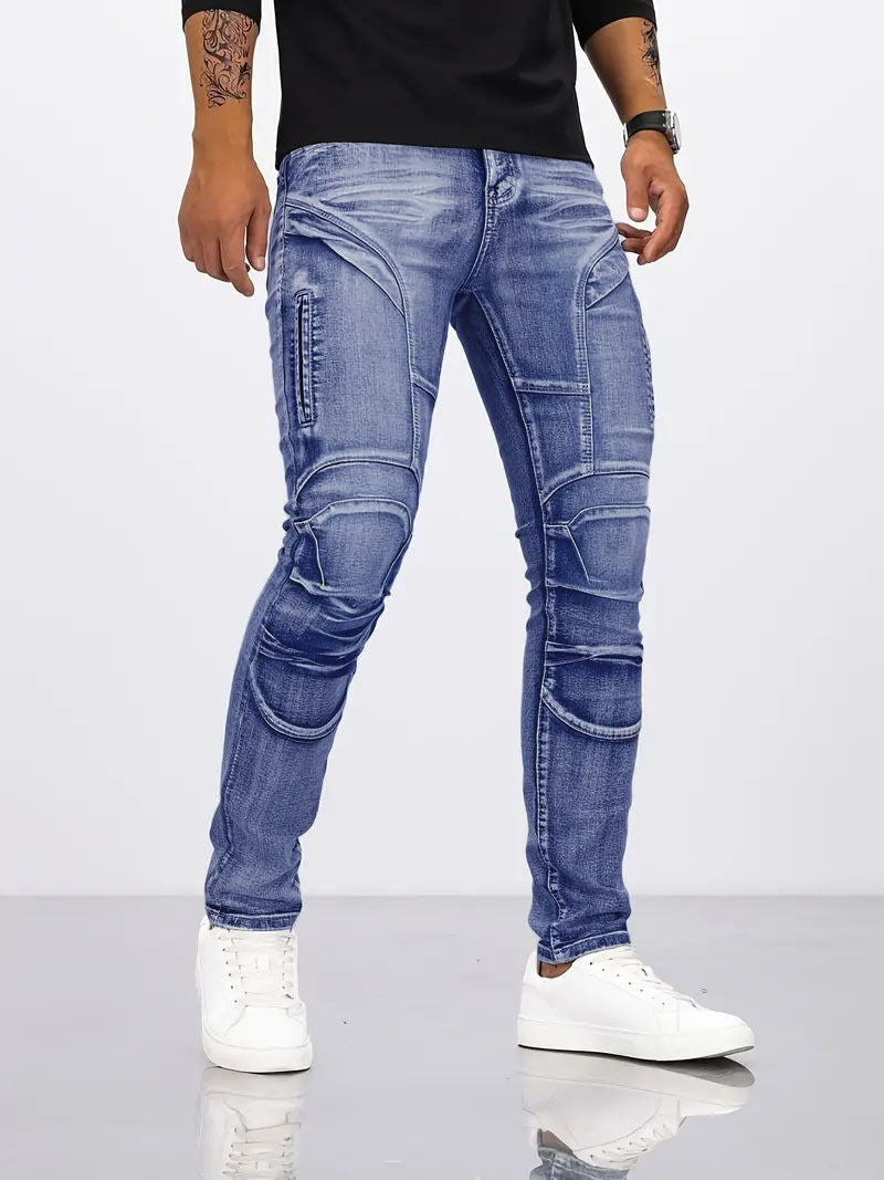 Stretch cycling shorts, rip-resistant motorcycle jeans