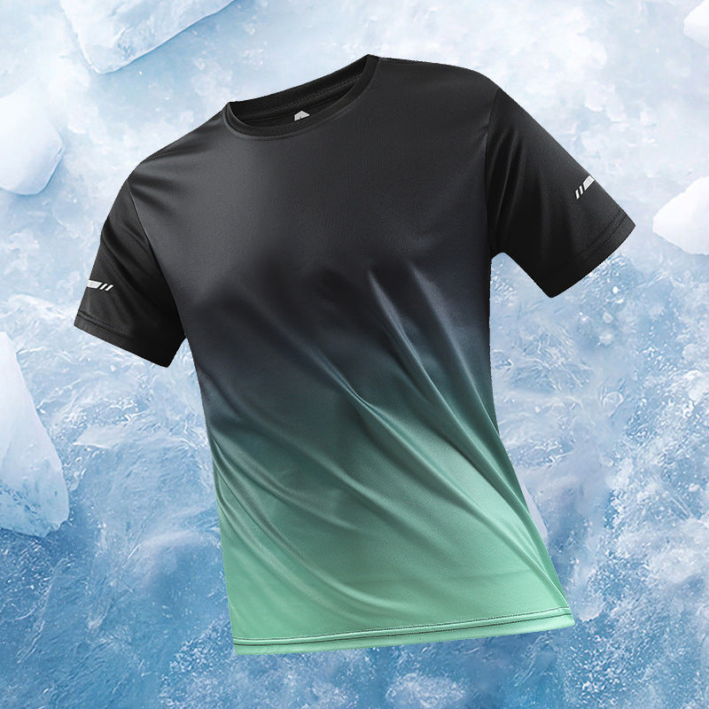 Ice silk short-sleeved T-shirt, men&
