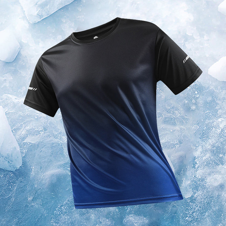 Ice silk short-sleeved T-shirt, men&