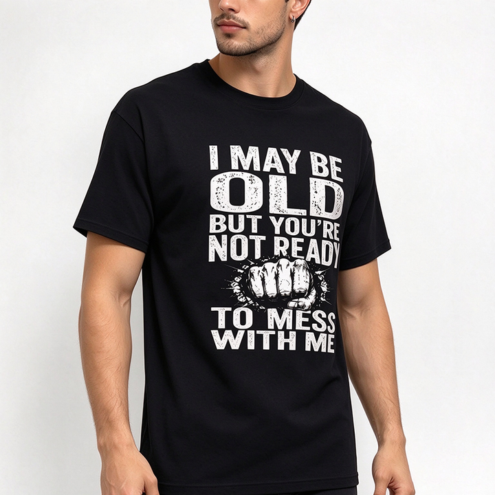 Vintage Fist Graphic Mens T Shirt