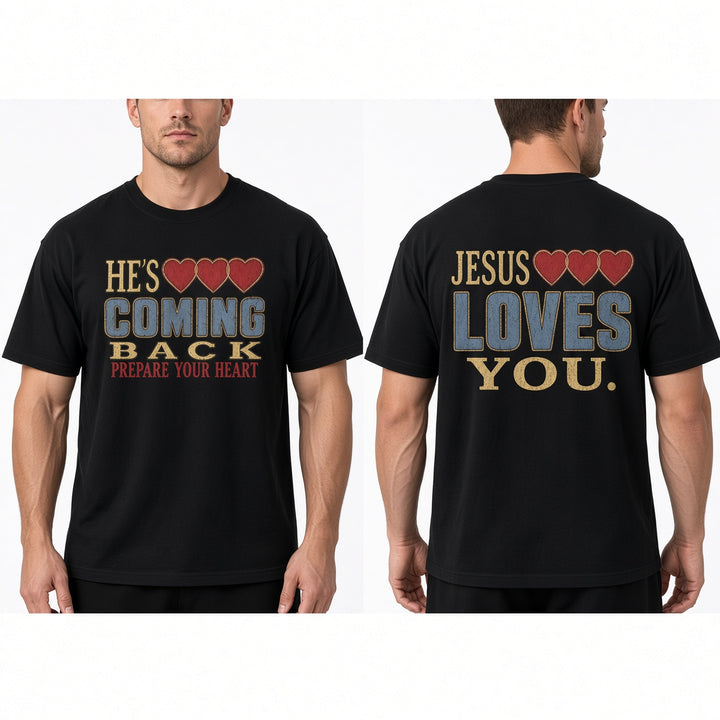 Heart Text Graphic Casual Tee